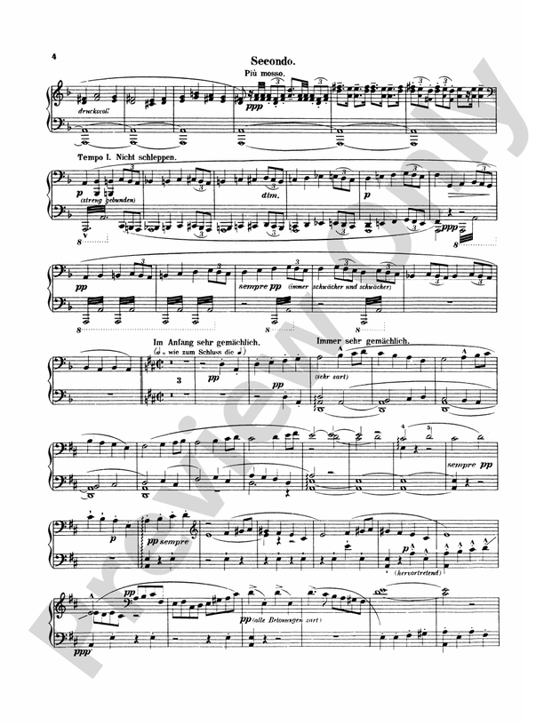 Mahler - Symphony No. 1, in D Major - 1 Piano, 4 Hands (Digital Download)
