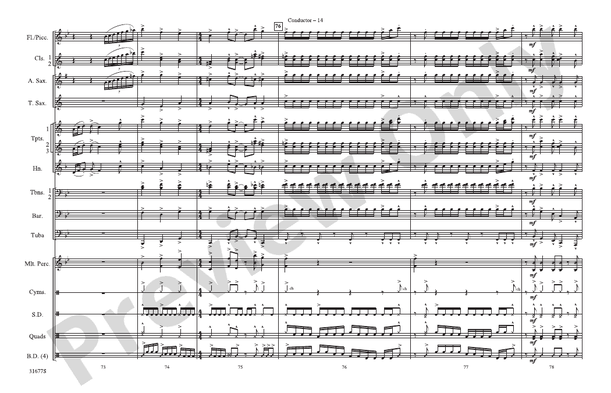 The Cowboys – Marching Band Conductor Score & Parts (Digital Download)