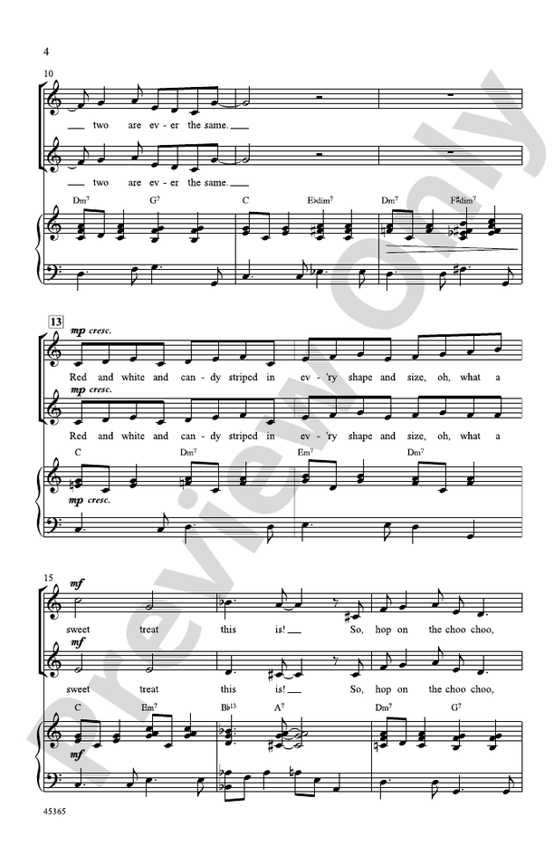 Candy Cane Lane – 2-Part Choral Octavo (Digital Download)