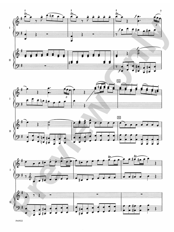 Eine Kleine Nachtmusik - 2 Pianos, 4 Hands (Digital Download)