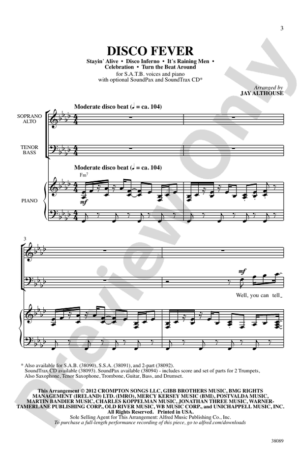 Disco Fever – SATB Choral Octavo (Digital Download)