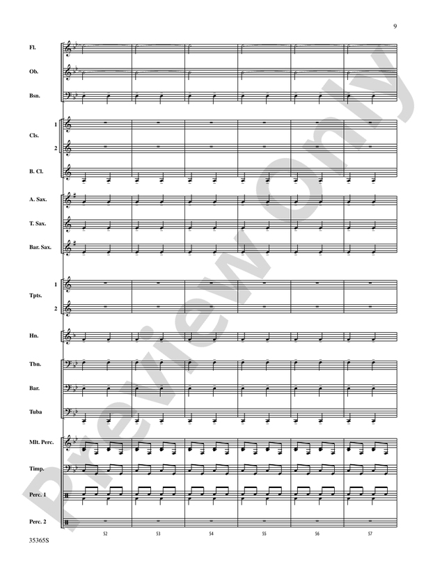 Ritual Fire Dance (From El Amor Brujo) - Concert Band Conductor Score & Parts (Digital Download)