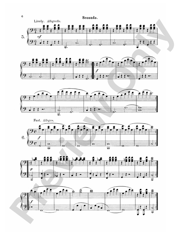 Wohlfahrt - Easy Four Hand Pieces for Children, Op. 87 - 1 Piano, 4 Hands (Digital Download)