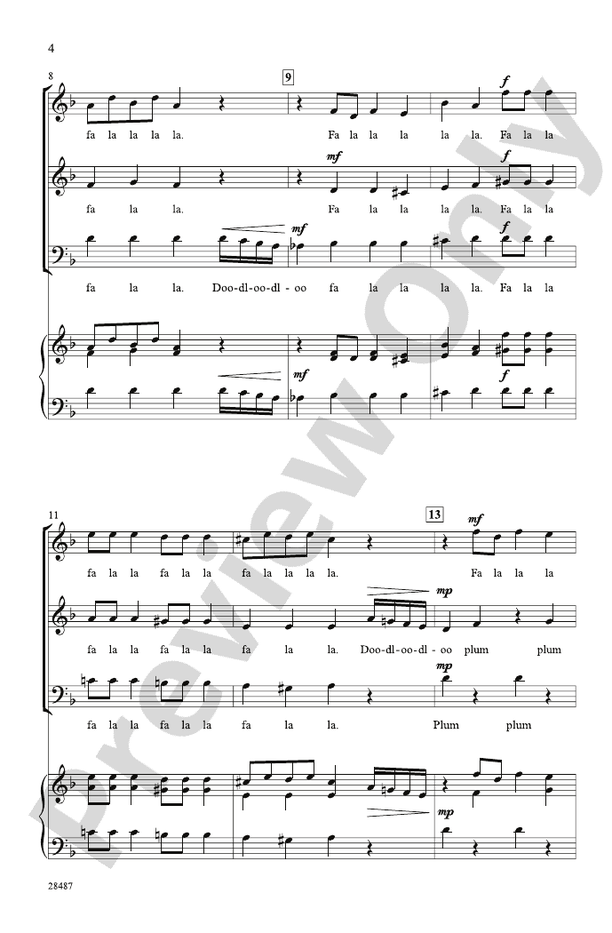Dance of the Sugar-Plum Fairy (from The Nutcracker Suite) – 3-Part Mixed, a cappella Choral Octavo (Digital Download)