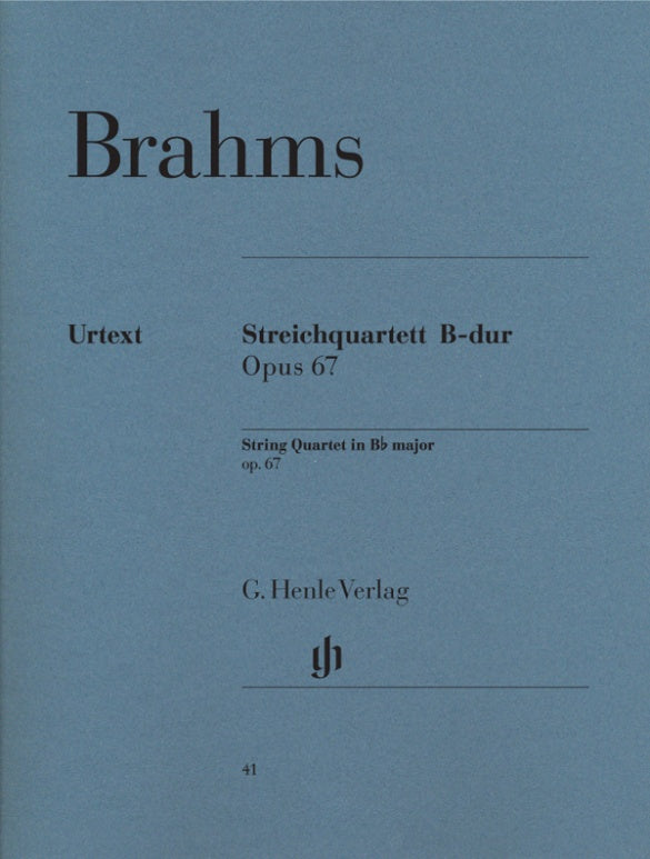 String Quartet in B flat Op 67 Score/Parts