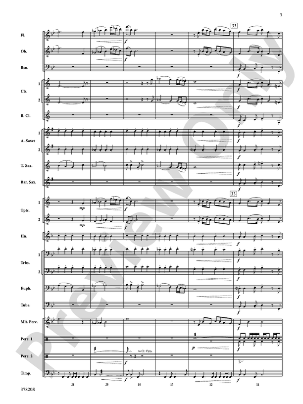 Wings - Concert Band Conductor Score & Parts (Digital Download)