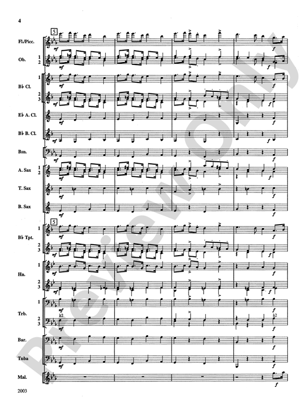 A Percy Grainger Suite - Concert Band Conductor Score & Parts (Digital Download)