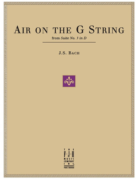 Bach - Air on the G String, from Suite No. 3 in D - Piano (Digital Download)