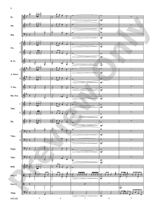 Lion Pride - Concert Band Conductor Score & Parts (Digital Download)