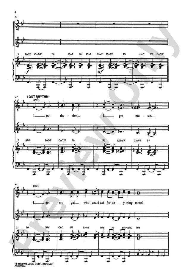 George Gershwin Medley – SSA Choral Octavo (Digital Download)