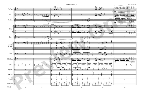 Natural – Marching Band Conductor Score & Parts (Digital Download)
