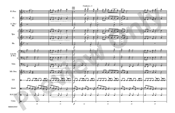 Margaritaville (Arr. Doug Adams) – Marching Band Conductor Score & Parts (Digital Download)