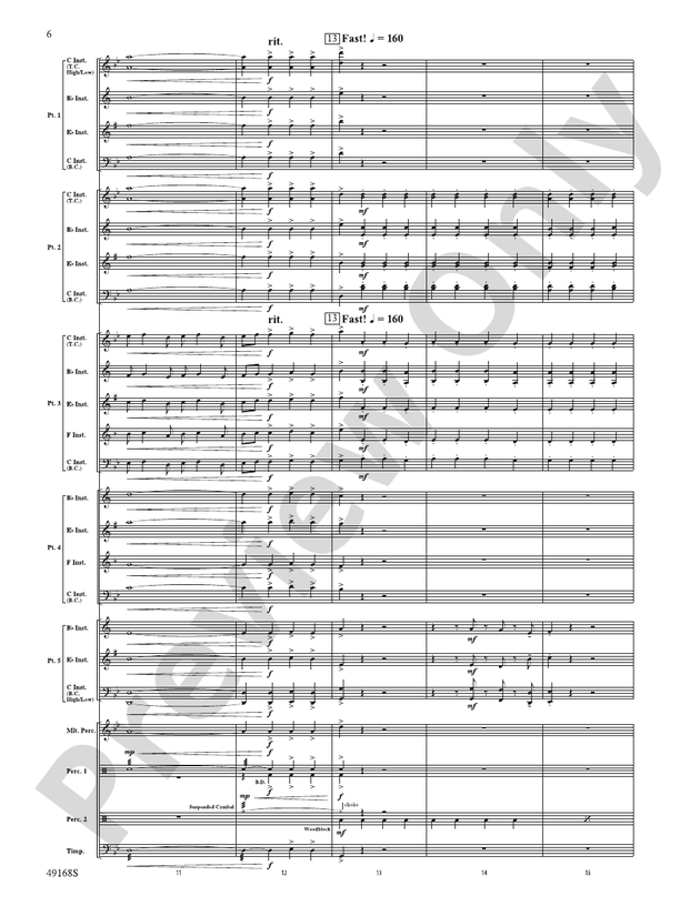 Derivations (Flexible Arrangement) - Concert Band Conductor Score & Parts (Digital Download)