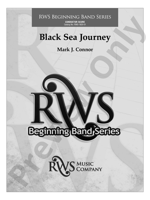 Black Sea Journey - Concert Band Conductor Score & Parts(Digital Download)