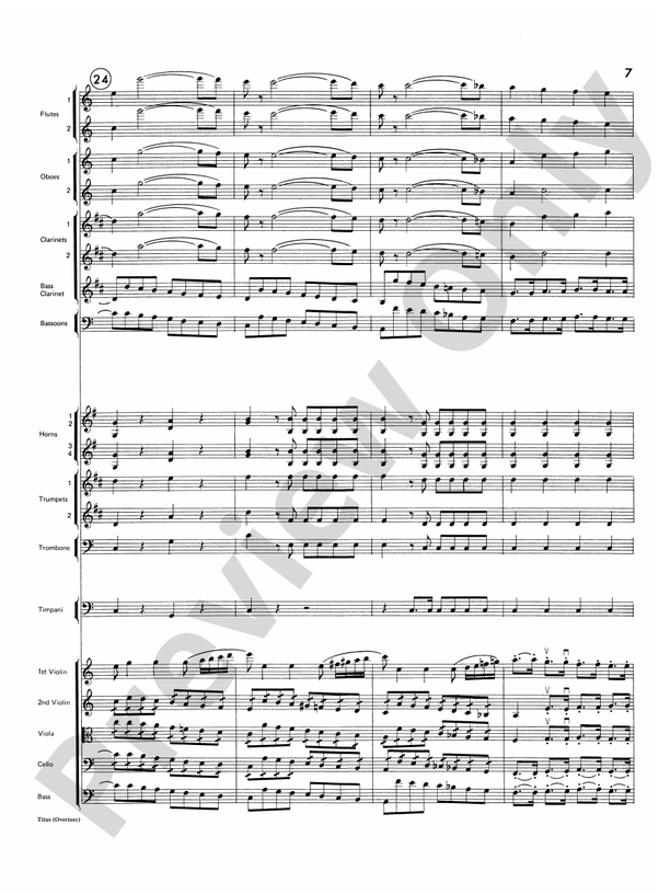 Titus Overture – Full Orchestra Conductor Score & Parts (Digital Download)