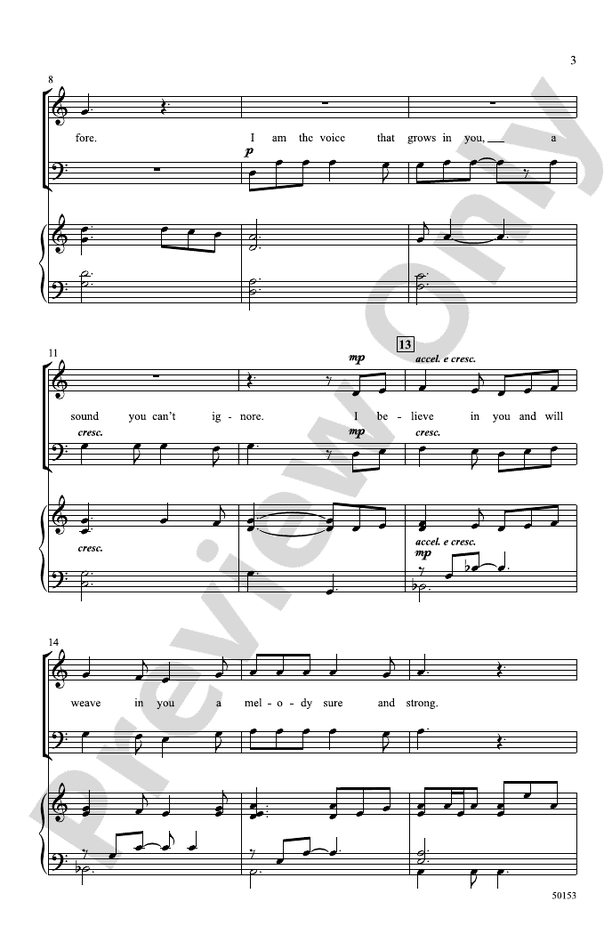 I Am Song - SATB Choral Octavo (Digital Download)
