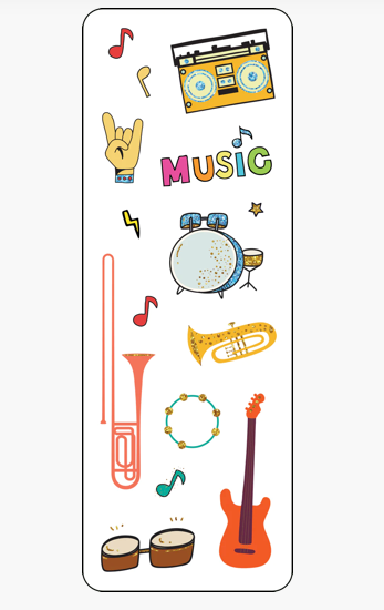 Music Instruments Stickers