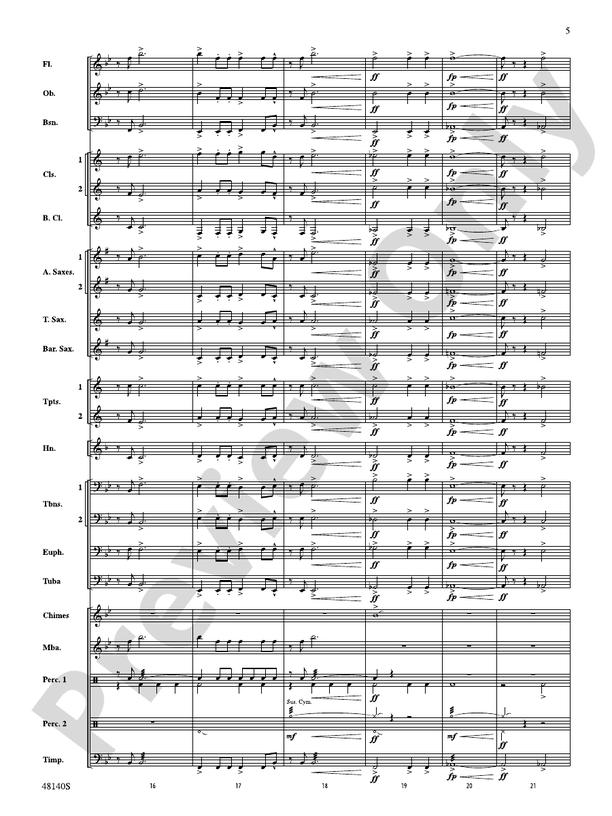 Jubileus - Concert Band Conductor Score & Parts (Digital Download)
