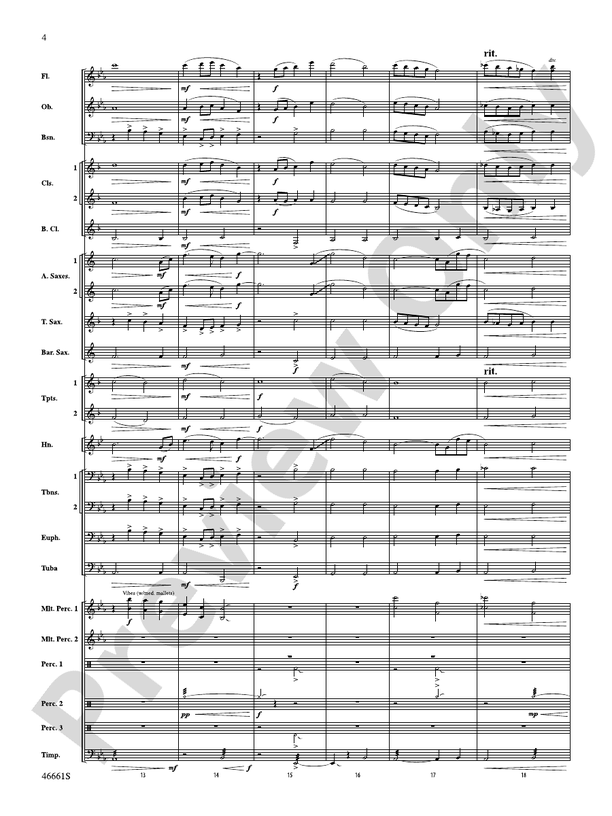 Nine Mile Saga - Concert Band Conductor Score & Parts (Digital Download)