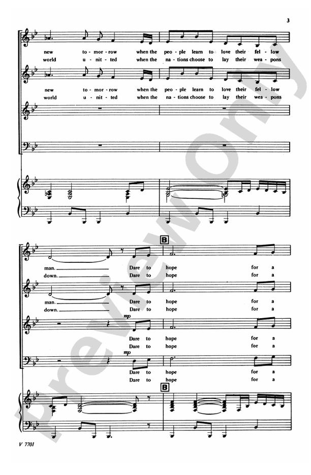 Dream a Dream – SATB Choral Octavo (Digital Download)