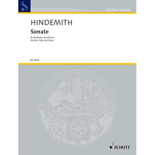 Sonata - for Bass Tuba and Piano - Hindemith - Tuba - Schott Music