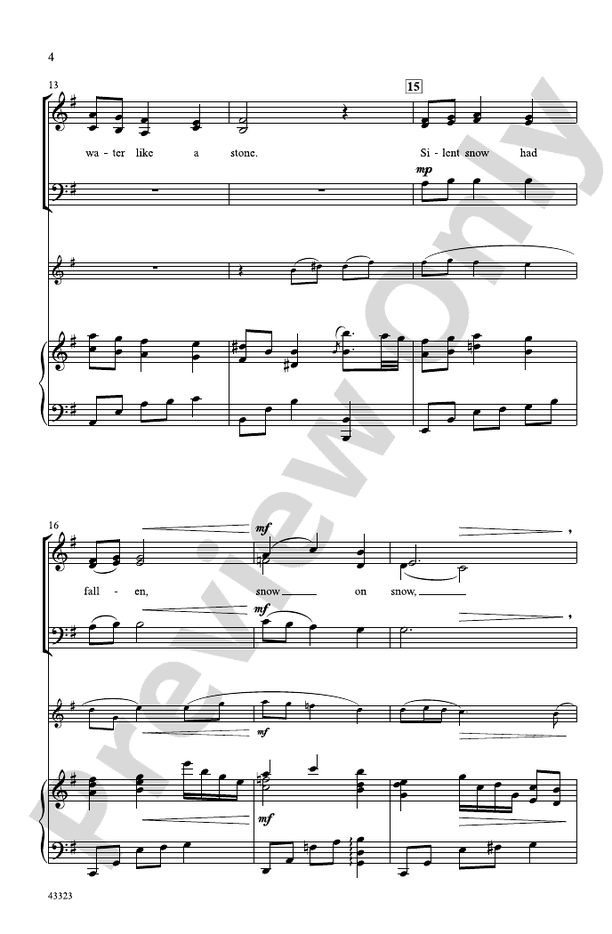 A Midwinter Carol - SAB Choral Octavo (Digital Download)