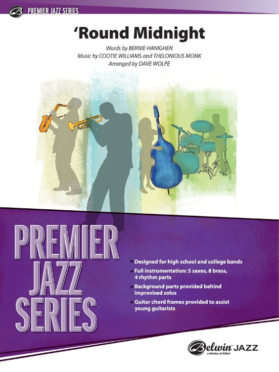 Round Midnight (Grade 4) - Jazz Ensemble Conductor Score & Parts(Digital Download)