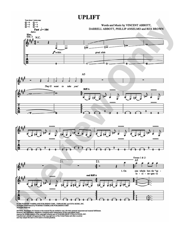 Uplift - Guitar TAB (Digital Download)