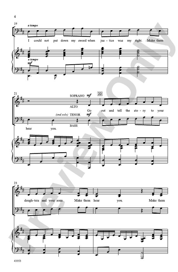 Make Them Hear You (from the musical Ragtime) – SATB Choral Octavo (Digital Download)