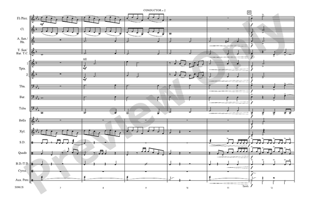 The Ecstasy of Gold – Marching Band Conductor Score & Parts (Digital Download)