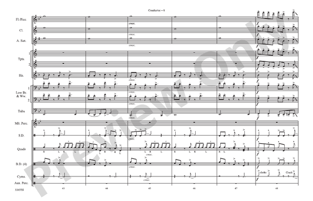 Wake Me Up Before You Go-Go – Marching Band Conductor Score & Parts (Digital Download)