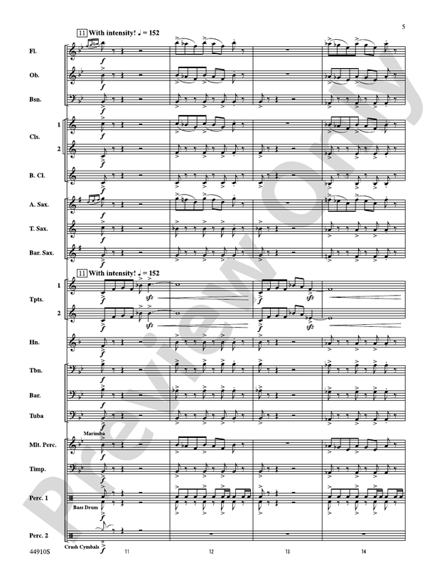 Autumn Roads - Concert Band Conductor Score & Parts (Digital Download)