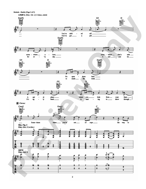 Reality - Guitar TAB (Digital Download)