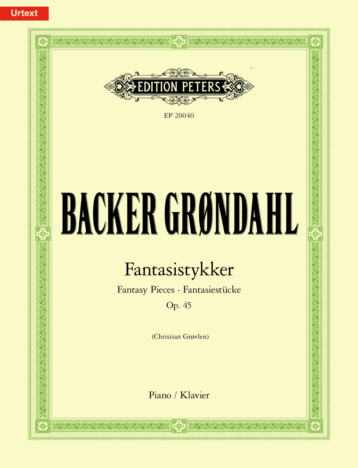 Grøndahl - Zephyr (from Fantasy Pieces Op.45, No.2) (EP20040) - Piano Solo (Digital Download)
