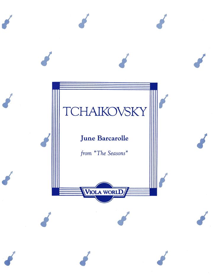 Tchaikovsky - June Barcarolle - Viola/Piano Accompaniment arranged by Arnold Viola World VWP000083