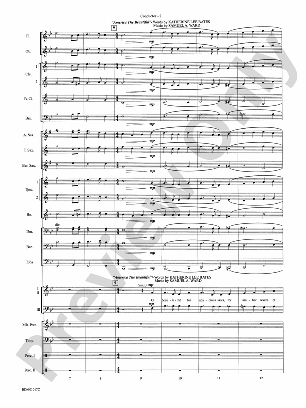 An American Celebration (for Band and Choir) - Concert Band Conductor Score & Parts (Digital Download)