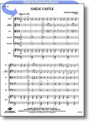 Gaelic Castle - String Orchestra - Soon Hee Newbold - String Orchestra - FJH Music Company Score/Parts