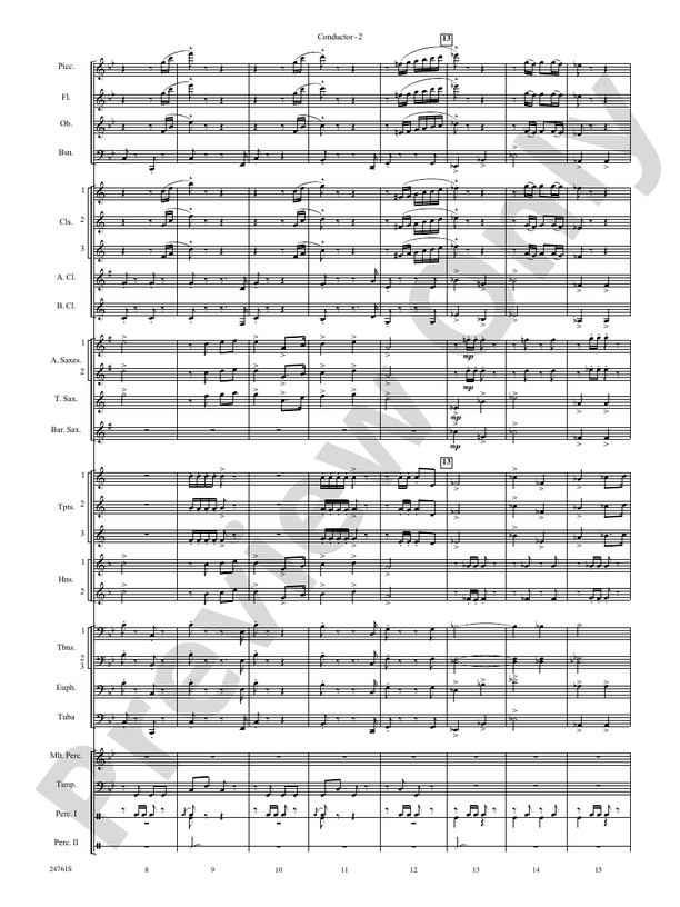 To Those Who Serve - Concert Band Conductor Score & Parts (Digital Download)