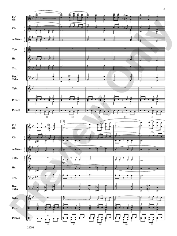 Misterioso - Concert Band Conductor Score & Parts (Digital Download)