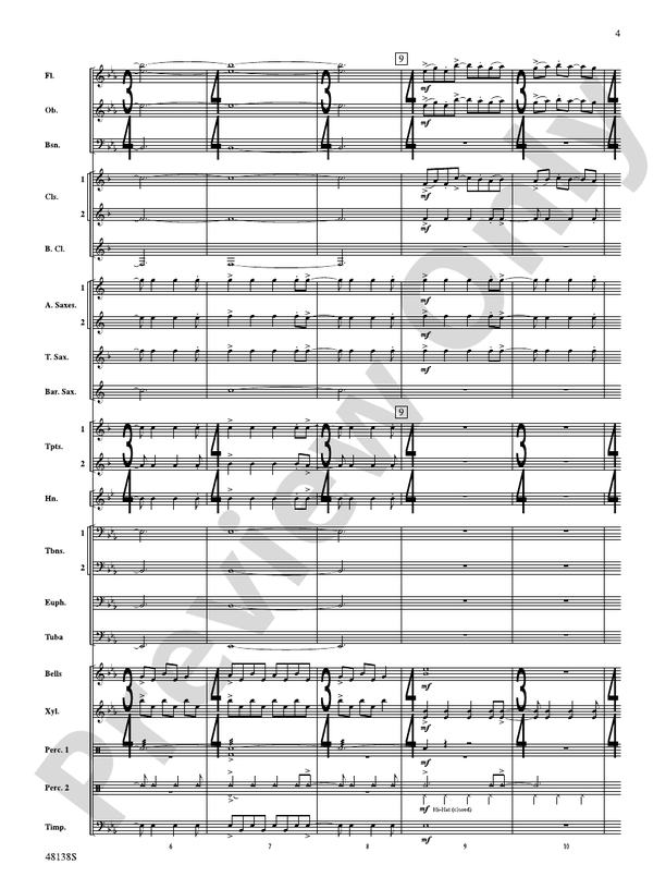 Light Up the Sky - Concert Band Conductor Score & Parts (Digital Download)