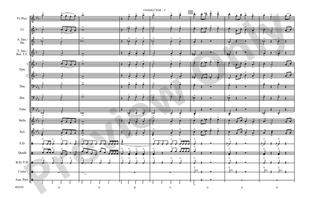 Malaguena – Marching Band Conductor Score & Parts (Digital Download)