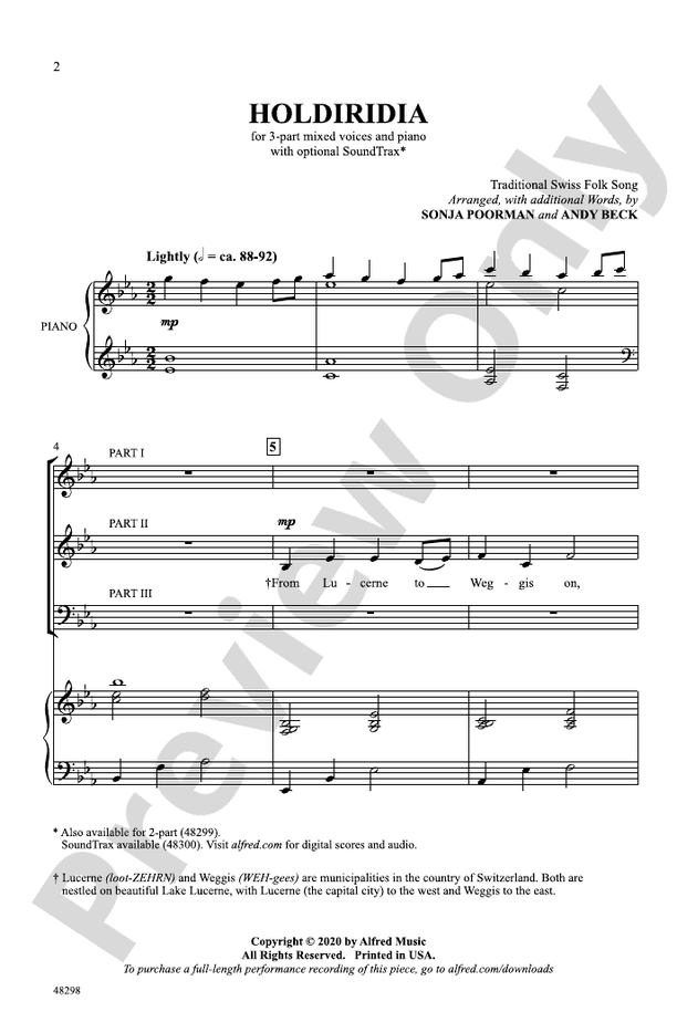 Holdiridia – 3-Part Mixed (Digital Download)