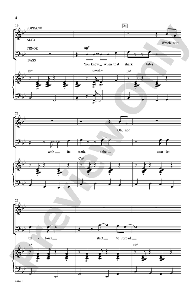 Mack the Knife  - Arr. Mark Hayes – SATB Choral Octavo (Digital Download)