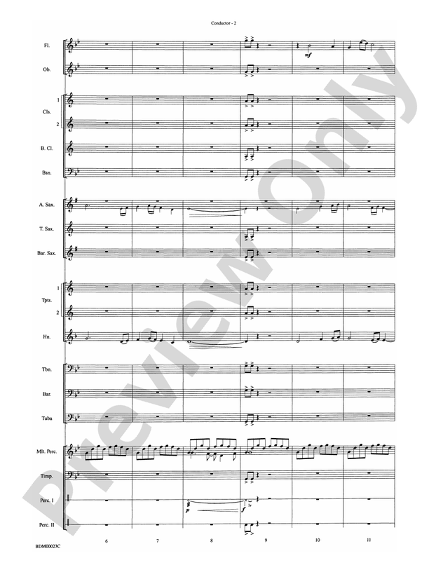 Under the Rice Moon - Concert Band Conductor Score & Parts (Digital Download)