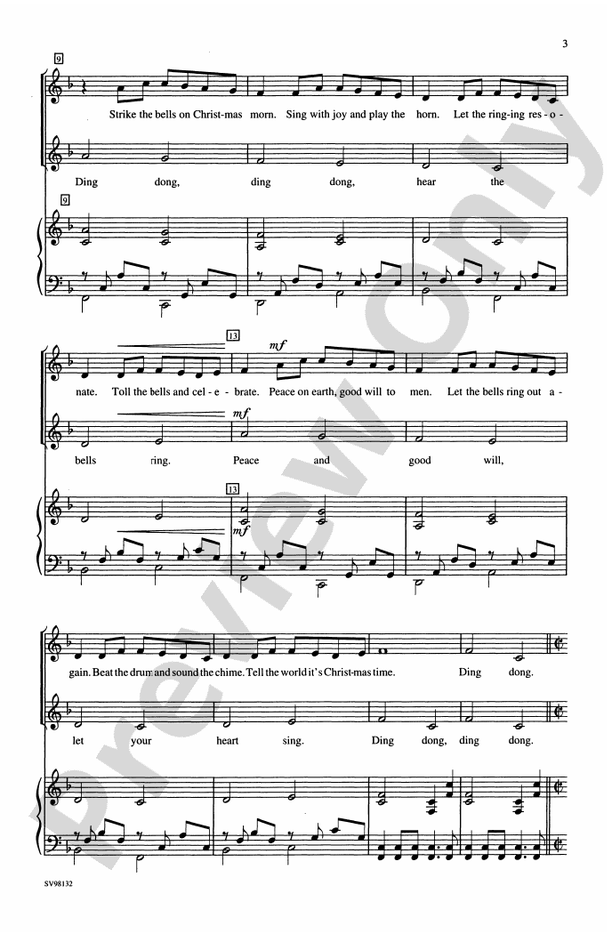 Canon of the Bells - 2-Part Choral Octavo (Digital Download)
