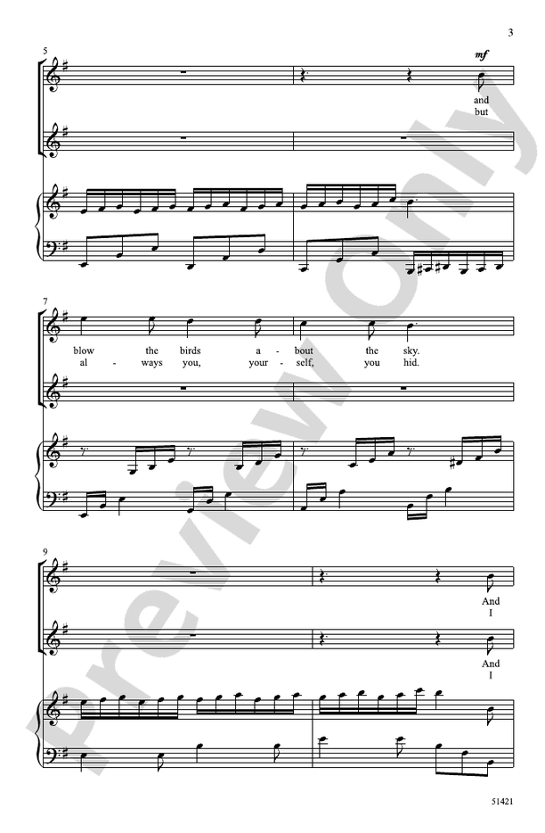The Wind - 2 Part Treble Choral Octavo (Digital Download)