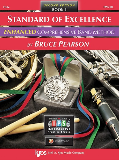 Standard of Excellence Enhanced Book 1 - Flute Part/CD by Pearson Kjos PW21FL