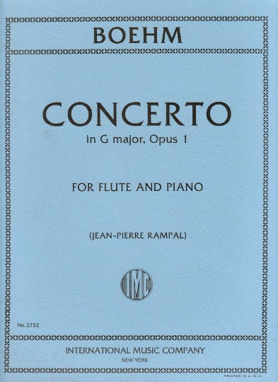 Concerto in G major, Op. 1 - for Flute and Piano - Theobald Boehm - Flute IMC