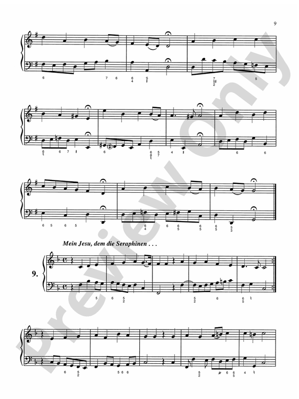 Bach - Sixty-nine Chorales with figured bass (Ed. Hans Bischoff) - Piano Solo (Digital Download)