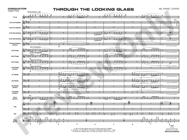 Through the Looking Glass - Jazz Ensemble Conductor Score & Parts(Digital Download)